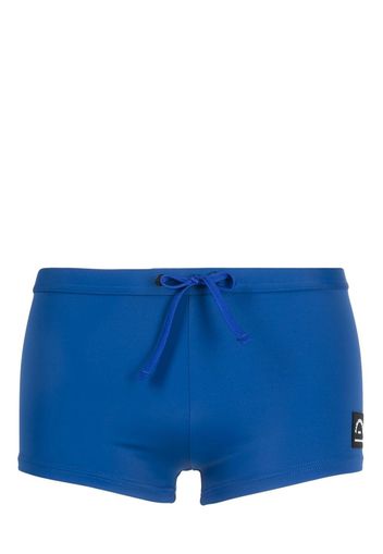 Karl Lagerfeld logo-print swimming trunks - Blau