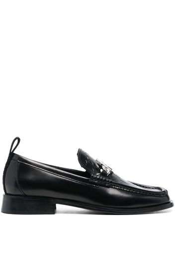 Karl Lagerfeld Monogram-plaque loafers - Schwarz