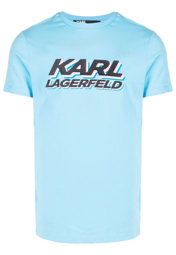 Karl Lagerfeld logo-print short-sleeve T-shirt - Blau