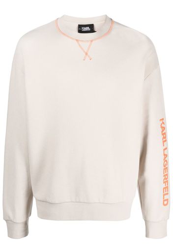 Karl Lagerfeld Sweatshirt mit Logo - Nude