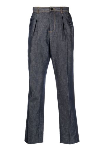 Karl Lagerfeld Schmal zulaufende Cropped-Hose - Blau