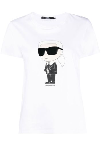 Karl Lagerfeld K/Ikonik logo-print T-shirt - Weiß