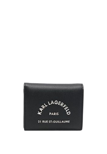 Karl Lagerfeld Portemonnaie mit Logo-Schild - Schwarz