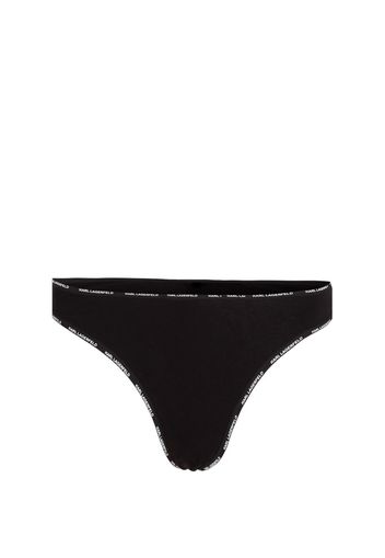 Karl Lagerfeld Slip mit Logo-Print - Schwarz