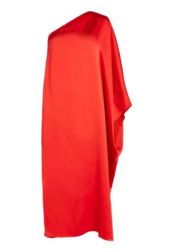 Karl Lagerfeld One-Shoulder-Kleid mit Satin-Finish - Rot