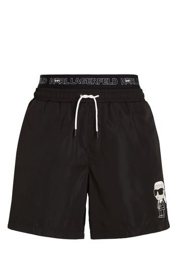 Karl Lagerfeld Ikonik 2.0 elastic shorts - Schwarz