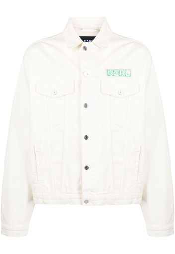 Karl Lagerfeld Ikonik Jeansjacke - Nude