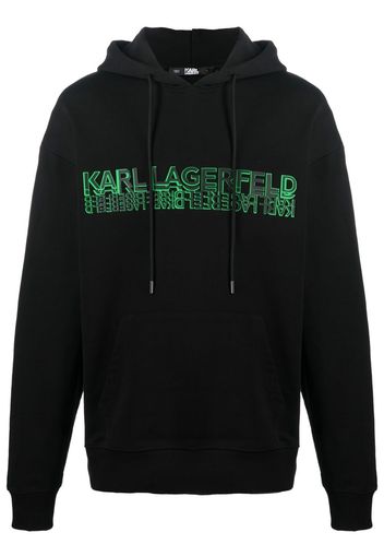 Karl Lagerfeld Hoodie mit Kordelzug - Schwarz