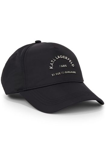 Karl Lagerfeld RSG logo-plaque cap - Schwarz