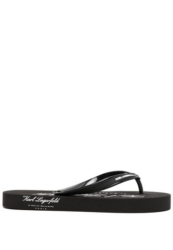 Karl Lagerfeld Kosta Hotel Karl flip flops - Schwarz