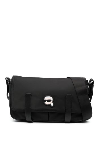 Karl Lagerfeld Ikonik Karl patch shoulder bag - Schwarz