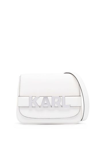 Karl Lagerfeld K/Letters Schultertasche - Weiß