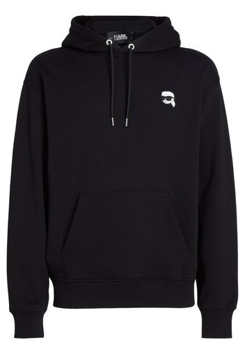 Karl Lagerfeld K/IKONIK patch hoodie - Schwarz