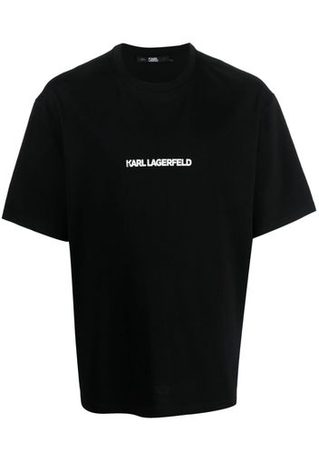 Karl Lagerfeld Ikonik 2.0 T-Shirt aus Bio-Baumwolle - Schwarz