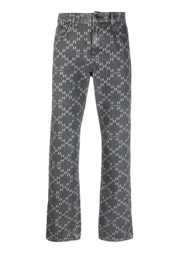 Karl Lagerfeld Jeans aus Monogramm-Jacquard - Schwarz