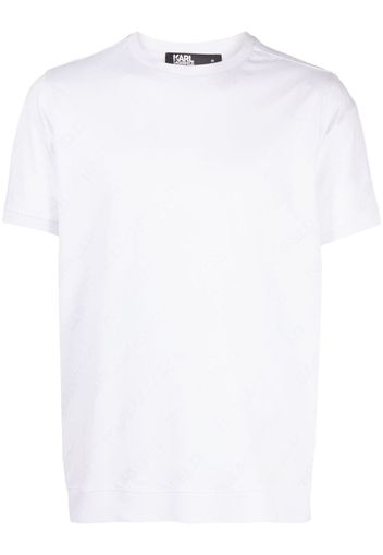 Karl Lagerfeld logo-print cotton T-shirt - Weiß