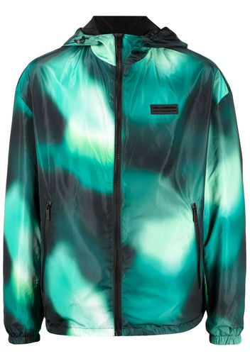 Karl Lagerfeld tie-dye reversible windbreaker - Grün