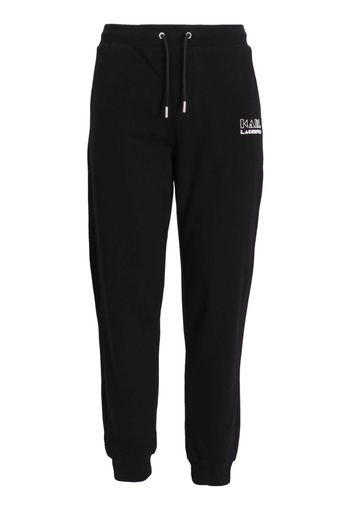 Karl Lagerfeld logo-print track pants - Schwarz