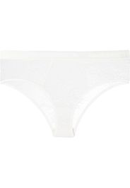 Karl Lagerfeld lace-panel detail briefs - Weiß