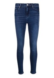 Karl Lagerfeld Halbhohe Skinny-Jeans - Blau