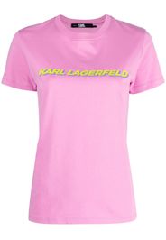 Karl Lagerfeld T-Shirt mit "Future"-Print - Rosa