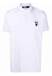 Karl Lagerfeld Kids logo-patch polo shirt - Weiß