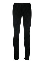 Karl Lagerfeld Skinny-Jeans mit Logo - Schwarz