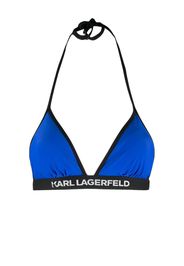 Karl Lagerfeld Bikinioberteil mit Logo - Blau