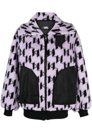 Karl Lagerfeld Jacke aus Faux Shearling - Violett