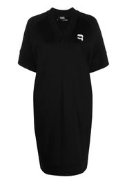 Karl Lagerfeld Ikonik 2.0 Sweatshirtkleid - Schwarz