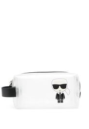 Karl Lagerfeld Karlito-print make-up bag pack - Schwarz