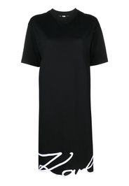 Karl Lagerfeld T-Shirtkleid mit Karl-Signature - Schwarz