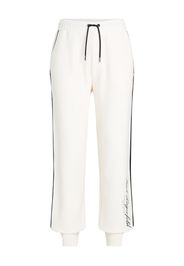 Karl Lagerfeld logo-embroidered cotton sweatpants - Weiß