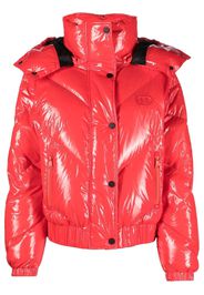 Karl Lagerfeld Daunenjacke mit Stehkragen - Rot