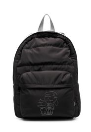 Karl Lagerfeld Kids Gepolsterter Ikonik Karl Rucksack - Schwarz