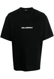 Karl Lagerfeld Ikonik 2.0 T-Shirt aus Bio-Baumwolle - Schwarz