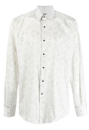 Karl Lagerfeld floral-print long-sleeve shirt - Weiß