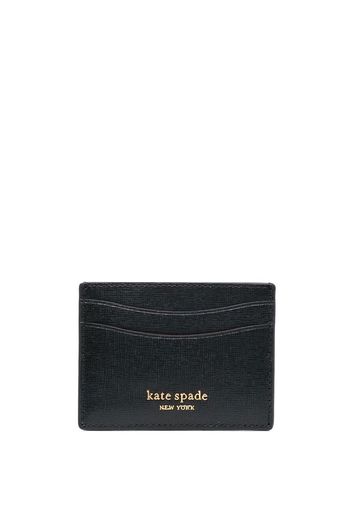 Kate Spade logo-detail leather cardholder - Schwarz