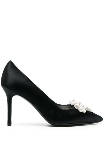 Kate Spade 95mm pearl-bow detail pumps - Schwarz