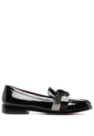 Kate Spade 24mm bow-detail leather loafers - Schwarz