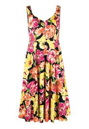 Kate Spade floral-print sleeveless dress - Schwarz