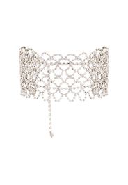 Kenneth Jay Lane Choker mit Kristallen - Silber