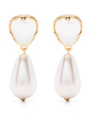 Kenneth Jay Lane gold-plated faux pearl earrings