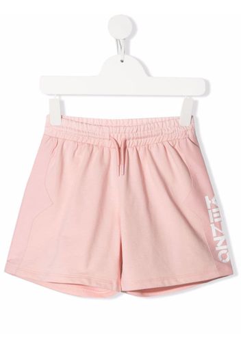 Kenzo Kids Joggingshorts mit Logo-Print - Rosa