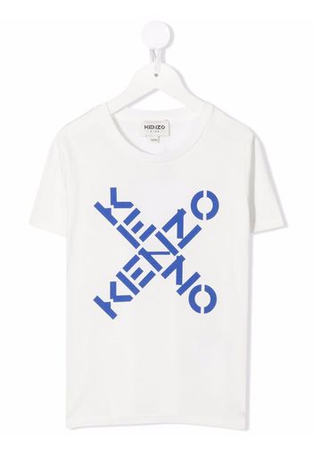 Kenzo Kids T-Shirt mit Logo-Print - Weiß