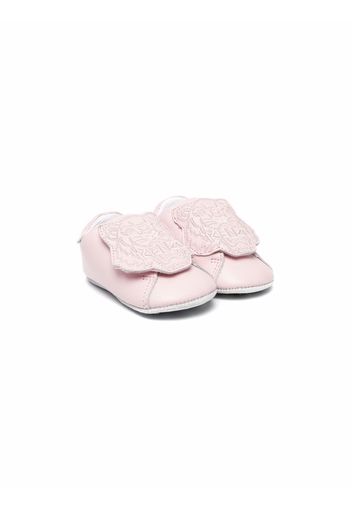 Kenzo Kids logo patch shoes - Rosa