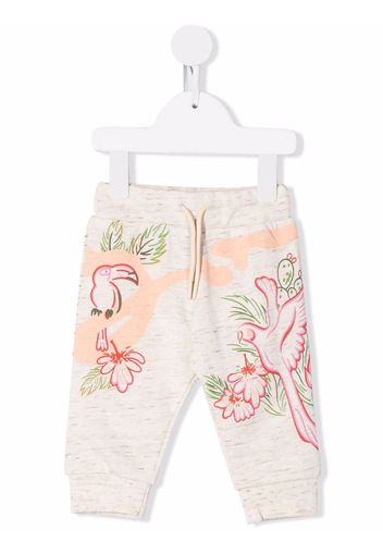 Kenzo Kids jungle-print trackpants - Nude