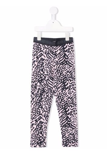 Kenzo Kids Leggings mit Animal-Print - Rosa