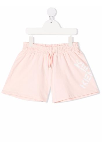 Kenzo Kids logo-print shorts - Rosa