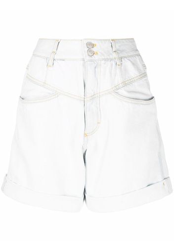 Kenzo high-waisted denim shorts - Blau